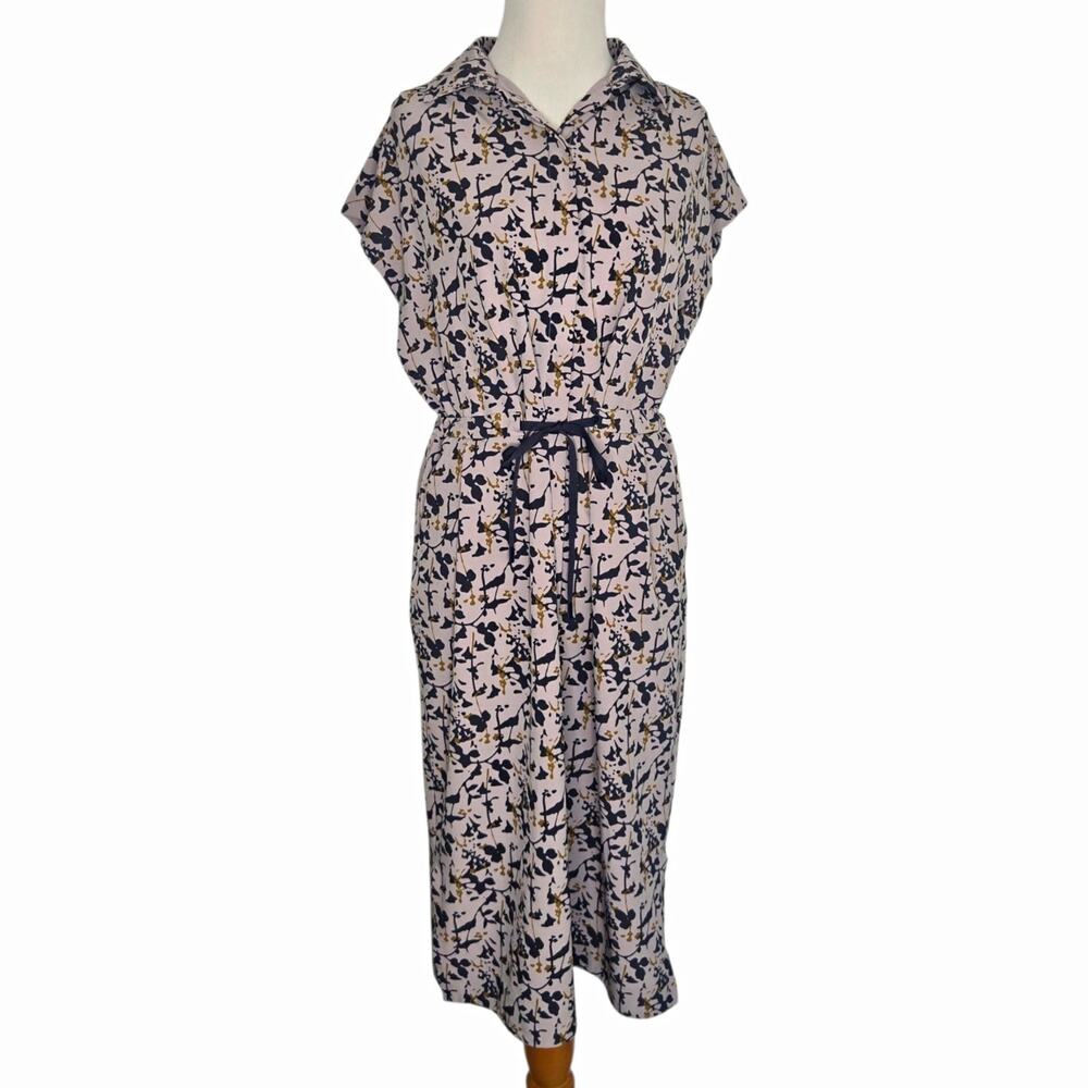 REI Co-Op Womens Sun Up Shirt Dress Printed Packable Travel Floral Midi Small